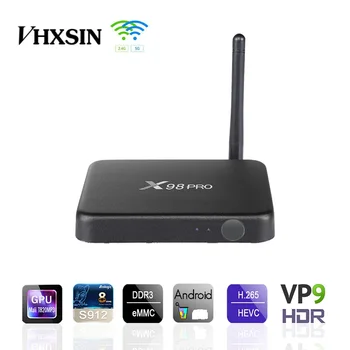 VHXSIN X98 PRO Android TV Box 2GB 16GB Metal Case Amlogic S912 Octa Core 2.4G/5GHz Wifi
VHXSIN X98 PRO Android TV Box 2GB 16GB Metal Case Amlogic S912 Octa Core 2.4G/5GHz Wifi