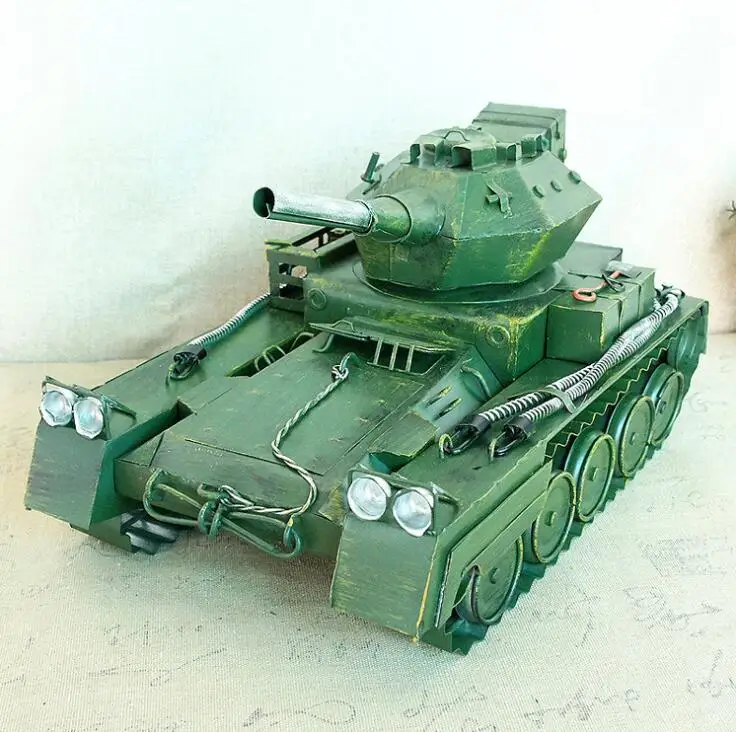 Retro Tank Model Handmade Metal craft decoration 2 styles available Gifts for Man \ Photography props SM45
Retro Tank Model Handmade Metal craft decoration 2 styles available Gifts for Man \ Photography props SM45