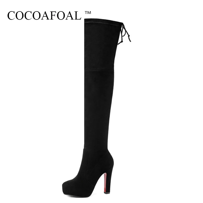 COCOAFOAL Genuine Leather Zipper Thigh Lace Up High Boots Women Black Gray High Heeled Shoes Winter Chelsea Over The Knee Boots
COCOAFOAL Genuine Leather Zipper Thigh Lace Up High Boots Women Black Gray High Heeled Shoes Winter Chelsea Over The Knee Boots