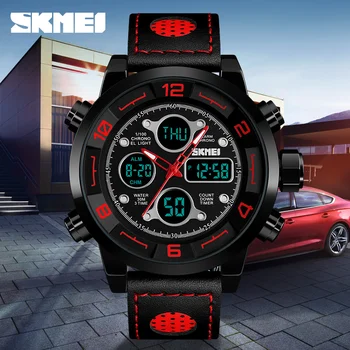 SKMEI Luxury Brand Sports Military Watches Men Fashion Quartz Analog Clock Man Leather Waterproof Watch Relogio Masculino 
SKMEI Luxury Brand Sports Military Watches Men Fashion Quartz Analog Clock Man Leather Waterproof Watch Relogio Masculino