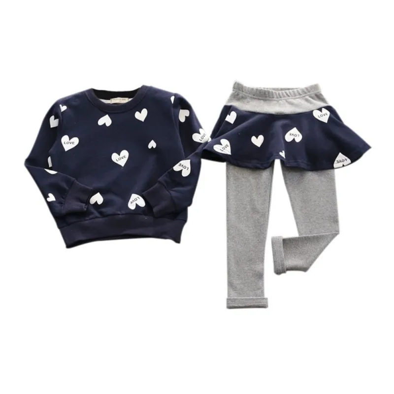 Size:4Years Iuhan Toddler Baby Girl Long Sleeve Print T-Shirt Tops+Pants Outfits Clothes