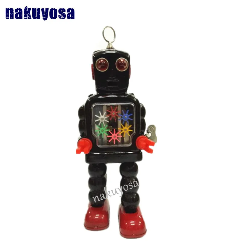 Black gear Robot Showcase Decoration Craft Retro Clockwork Robot Toys Adult Collectioin Clockwork Toys Handmade Craft
Black gear Robot Showcase Decoration Craft Retro Clockwork Robot Toys Adult Collectioin Clockwork Toys Handmade Craft