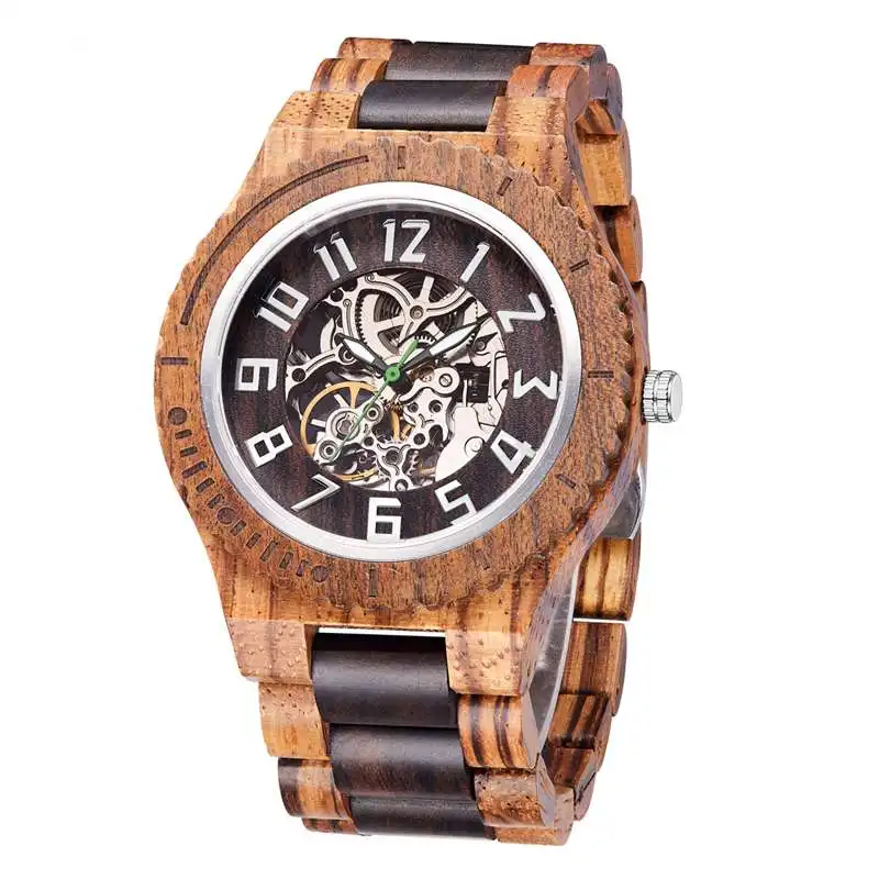 Luxury Brand Wooden Watches Men Automatic Mechanical Wristwatch Waterproof Male forsining in Gift Wood Watch Relogio Masculino
Luxury Brand Wooden Watches Men Automatic Mechanical Wristwatch Waterproof Male forsining in Gift Wood Watch Relogio Masculino