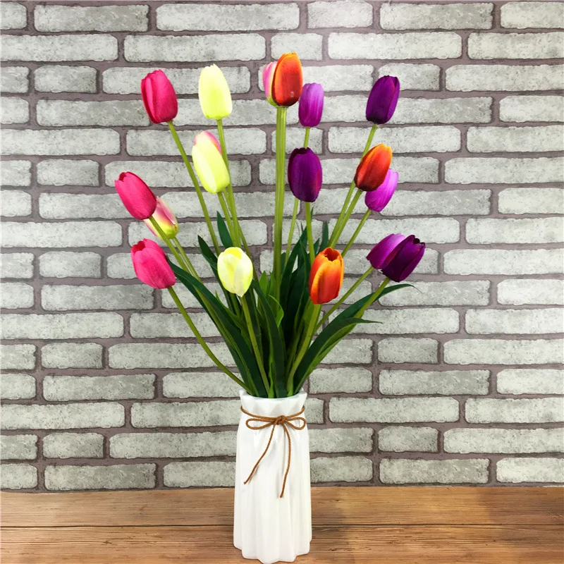 Tulip single wedding table floral decorations household plastic artificial flowers beauty and the beast rose craft flowers
Tulip single wedding table floral decorations household plastic artificial flowers beauty and the beast rose craft flowers