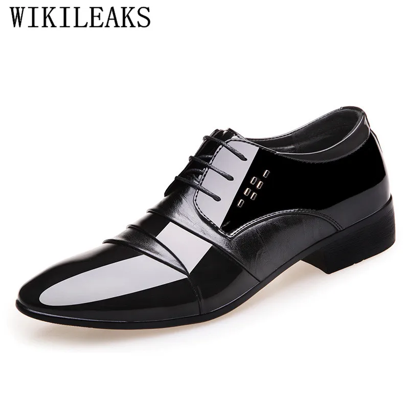 High Quality Patent Leather Oxford Shoes For Men Dress Shoes Pointed Toe Formal Shoes Men Business Wedding Shoes Zapatos Hombres
High Quality Patent Leather Oxford Shoes For Men Dress Shoes Pointed Toe Formal Shoes Men Business Wedding Shoes Zapatos Hombres