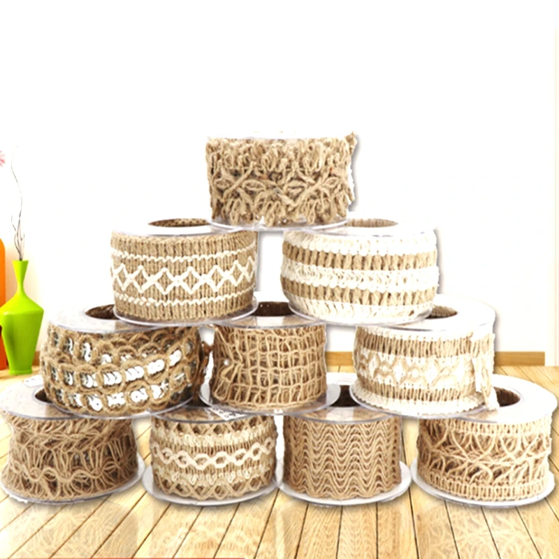 Vintage Lace Wedding DIY Decoration Party Burlap Ribbon Sisal Linen Roll Trim Jute Hessian Decor Supplies Event New 2M
Vintage Lace Wedding DIY Decoration Party Burlap Ribbon Sisal Linen Roll Trim Jute Hessian Decor Supplies Event New 2M