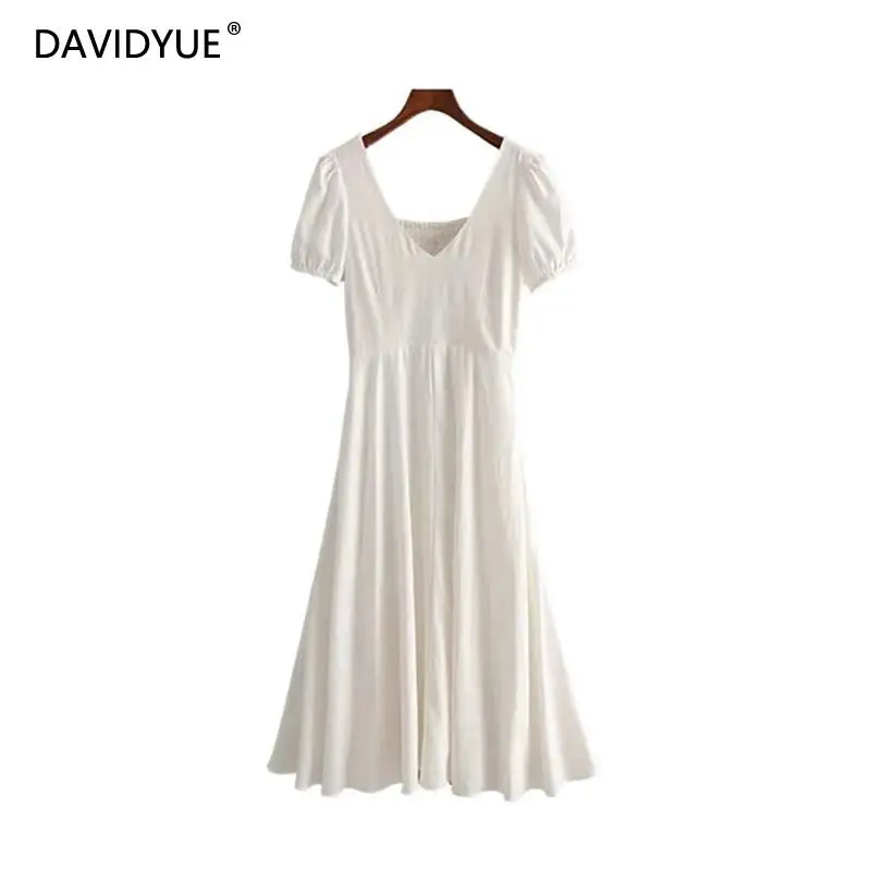2019 Summer boho vintage sexy dress women elegant solid beach Party dress female chic v neck white dress korean clothes vestidos
2019 Summer boho vintage sexy dress women elegant solid beach Party dress female chic v neck white dress korean clothes vestidos