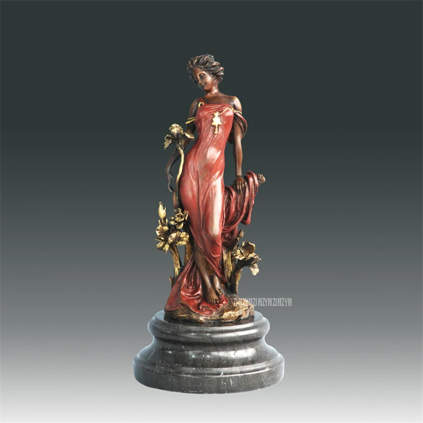 Figure Home Furnishing Bronze Beautiful Flora Goddess Statue Girl Bronze Copper Sculpture Crafts Hotel Statue Modern Art
Figure Home Furnishing Bronze Beautiful Flora Goddess Statue Girl Bronze Copper Sculpture Crafts Hotel Statue Modern Art