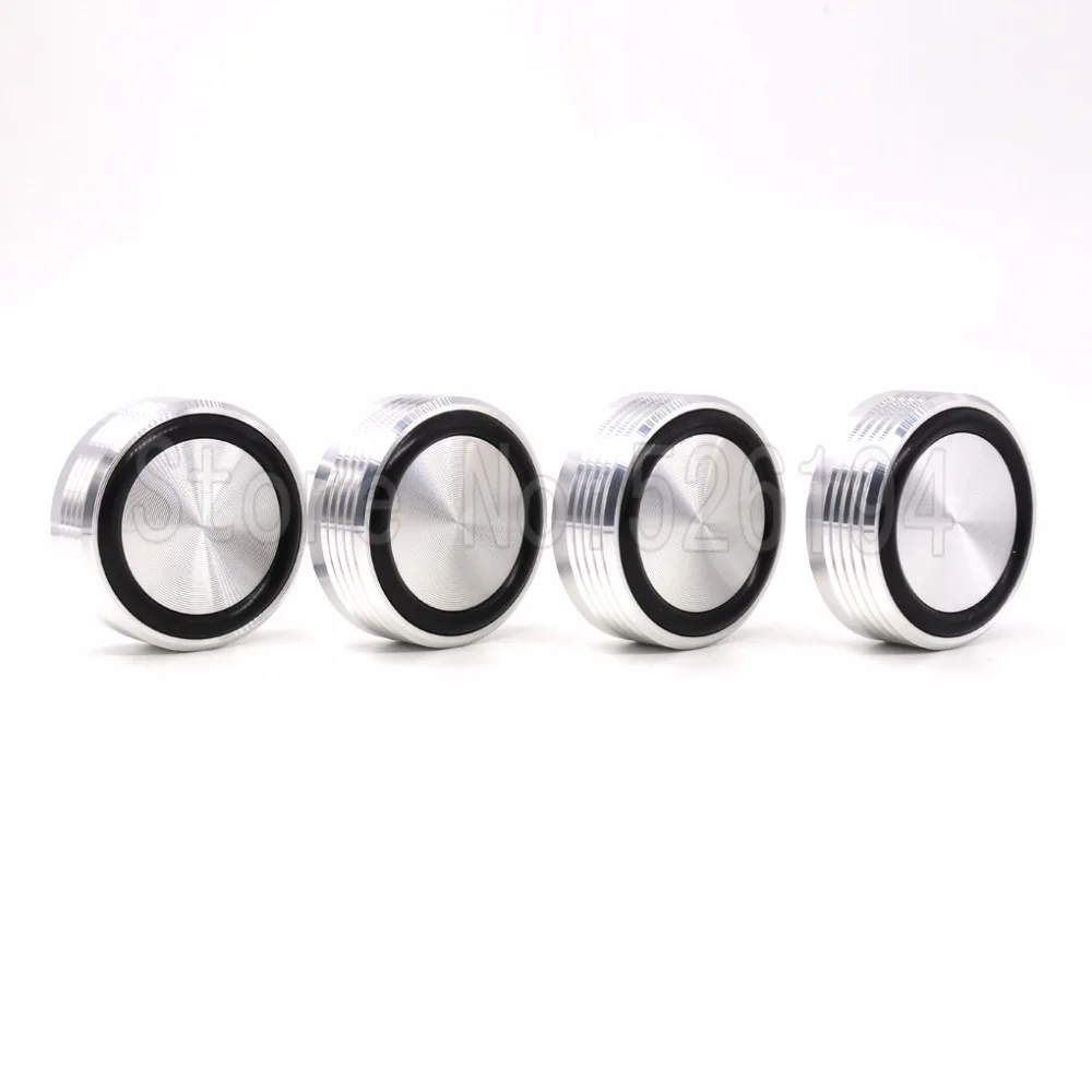4pcs 39 x 17mm Aluminum Audio Amplifier Speaker Feet Spikes Black / Silver Ring Machine Mats Pads
4pcs 39 x 17mm Aluminum Audio Amplifier Speaker Feet Spikes Black / Silver Ring Machine Mats Pads