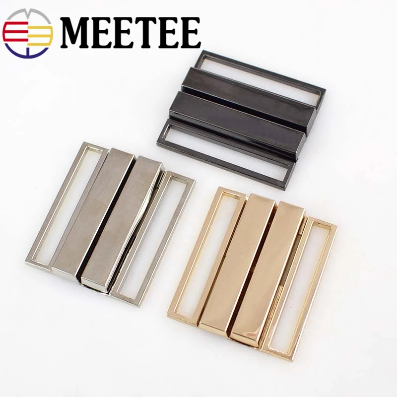 Meetee 2pcs 40mm/50mm Metal Buckle Down Jacket Belt Clothing Tri-glide Adjust Slider DIY Decorative Accessories BD439
Meetee 2pcs 40mm/50mm Metal Buckle Down Jacket Belt Clothing Tri-glide Adjust Slider DIY Decorative Accessories BD439