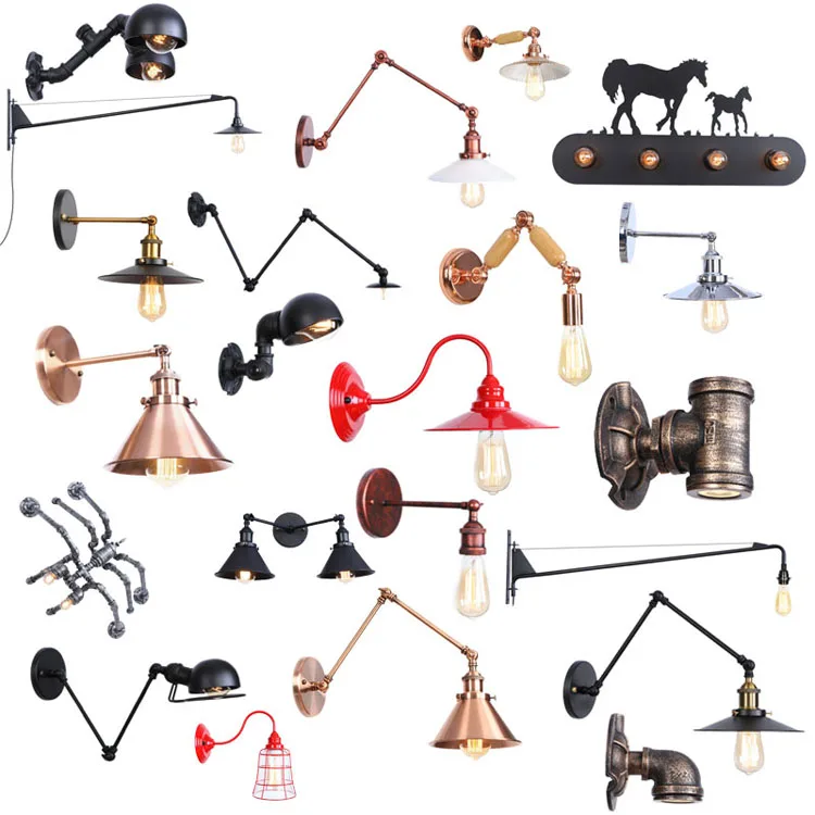 of the wind pipe loft personality Nordic decoration cafe bars, wrought iron wall lamp, restoring ancient ways the study
of the wind pipe loft personality Nordic decoration cafe bars, wrought iron wall lamp, restoring ancient ways the study