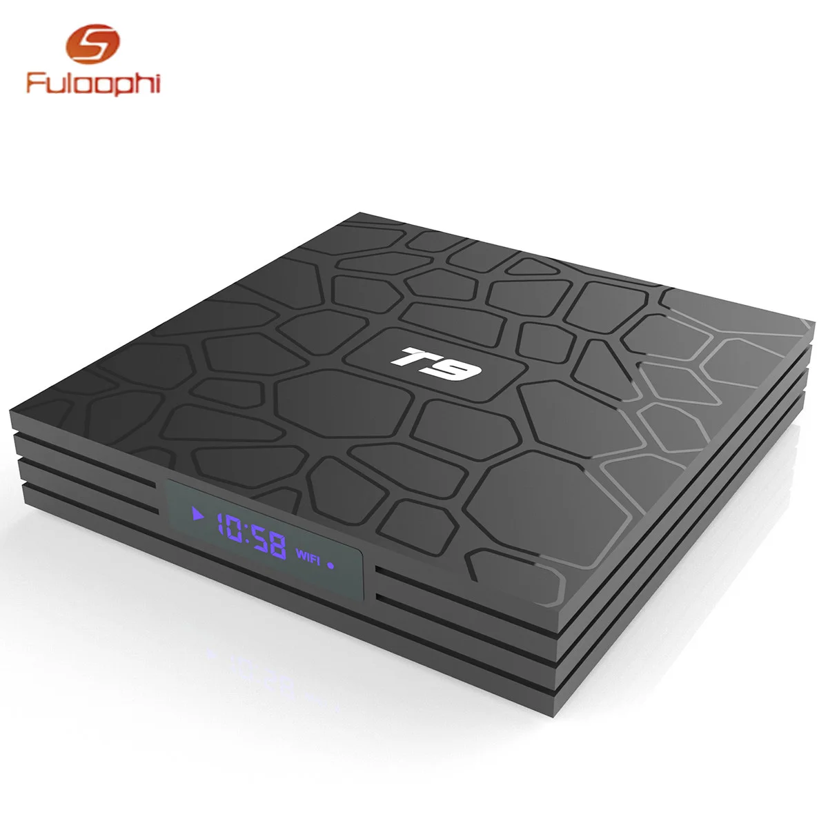 

Fuloophi T9 TV Box Android 8.1 RK3328 Quad Core 4GB RAM 32GB ROM Set Top Box with USB 3.0 Smart 4K TV Box Netflix Media Player