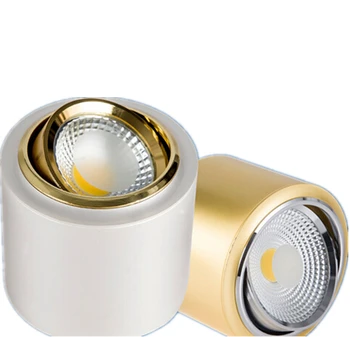 Free Shipping New Arrival 10W/15W COB Surface Mounted LED Downlights Gold/Silver Housing Color Led down lamp AC85-265V CE/ROHS
Free Shipping New Arrival 10W/15W COB Surface Mounted LED Downlights Gold/Silver Housing Color Led down lamp AC85-265V CE/ROHS