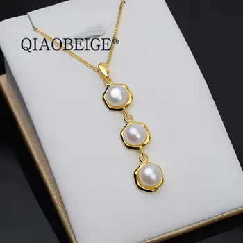 QIAOBEIGE Wholesale 925 sterling silver freshwater pearl pendant jewelry three pearl pendant accessory diy mounting
QIAOBEIGE Wholesale 925 sterling silver freshwater pearl pendant jewelry three pearl pendant accessory diy mounting