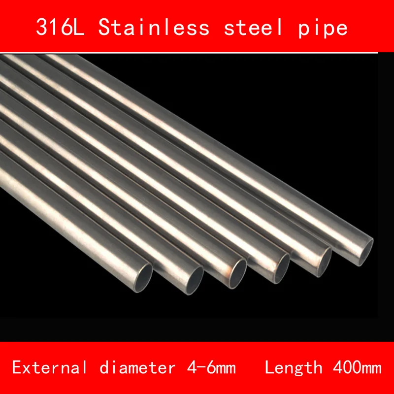 316L Stainless steel Pipe Outside Diameter 4mm 5mm 6mm Wall Thickness 0.5mm 1mm Length 400mm
316L Stainless steel Pipe Outside Diameter 4mm 5mm 6mm Wall Thickness 0.5mm 1mm Length 400mm