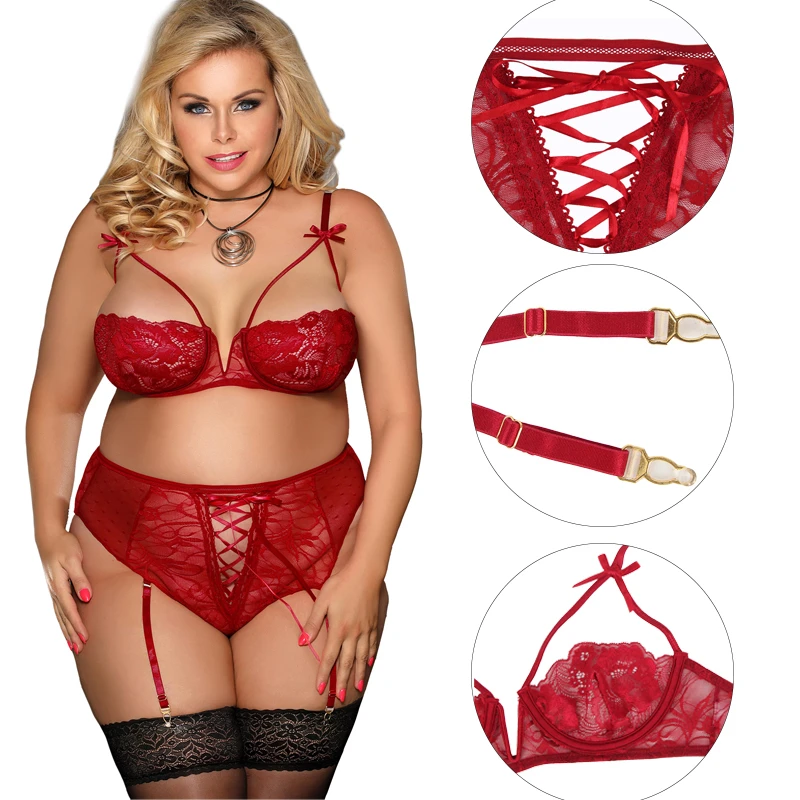 red bra set