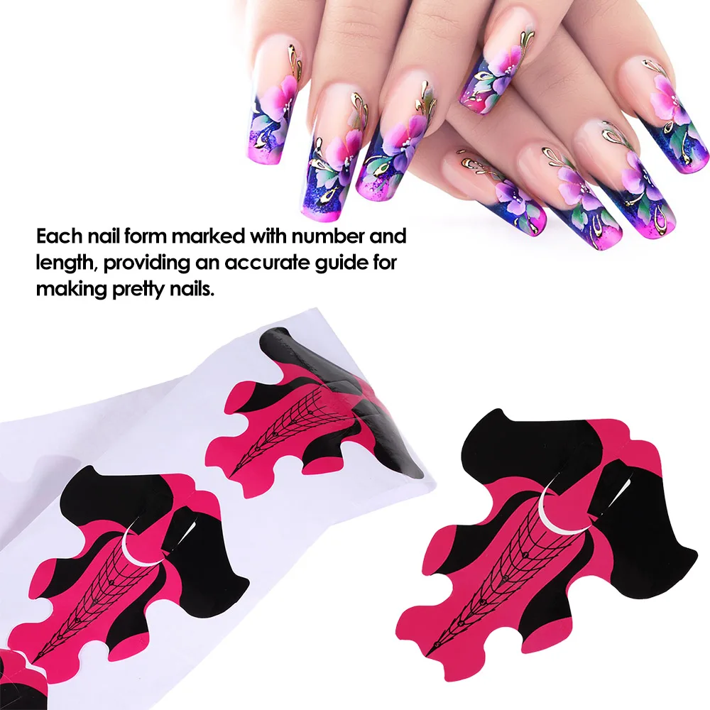 100Pcs Nail Art Extension Guide Form Nail Tips Stickers Nail Polish Tip for Acrylic UV Gel Self-Adhesive Form DIY Manicure Tool
100Pcs Nail Art Extension Guide Form Nail Tips Stickers Nail Polish Tip for Acrylic UV Gel Self-Adhesive Form DIY Manicure Tool