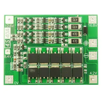 4S 40A Li-ion Lithium Battery Charger PCB BMS Protection Board with Balance For Drill Motor 14.8V 16.8V Lipo Cell Module
4S 40A Li-ion Lithium Battery Charger PCB BMS Protection Board with Balance For Drill Motor 14.8V 16.8V Lipo Cell Module