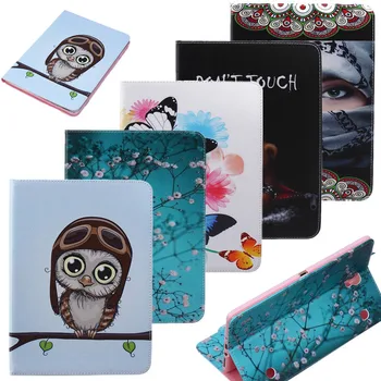 

Painting Series Pu Leather Cover For Samsung Galaxy Tab S 8.4 T700 T705 Cases With Stand Function Card Slots Holder Tablet Case