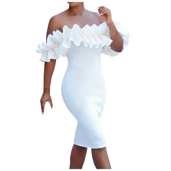 JAYCOSIN Dress Women summer 2019 fashion Sexy Sleeveless Ruffled Flounce Solid work Formal nigth party Dresses robe vestido 9721
JAYCOSIN Dress Women summer 2019 fashion Sexy Sleeveless Ruffled Flounce Solid work Formal nigth party Dresses robe vestido 9721