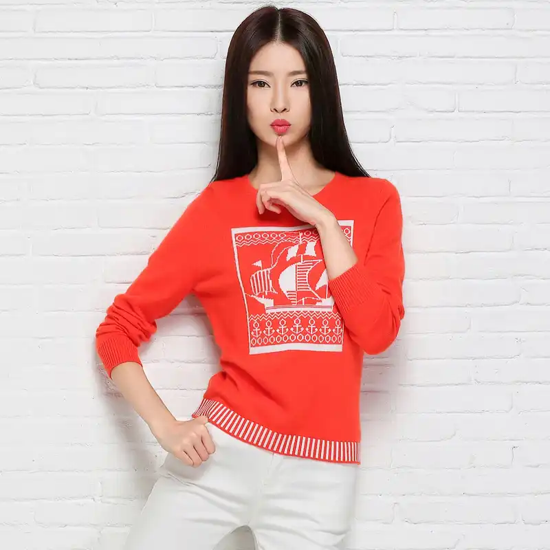 arrival women sweaters and pullovers female round neck cashmere