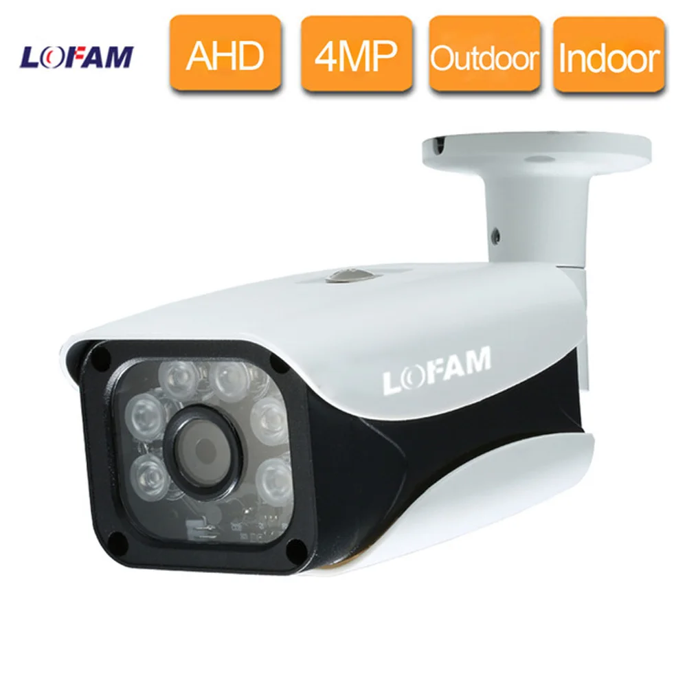 LOFAM AHD Camera 4MP Video Surveillance Outdoor Security Camera HD 4.0MP Analog Cam Waterproof Outdoor Street Video CCTV Cameras
LOFAM AHD Camera 4MP Video Surveillance Outdoor Security Camera HD 4.0MP Analog Cam Waterproof Outdoor Street Video CCTV Cameras