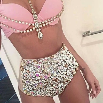 Bathing Suit Swimsuit Swimwear Push Up Bikini Set Crystal Rhinestone Sexy 2018 Women Piece High Waist Bikinis Fits True to
Bathing Suit Swimsuit Swimwear Push Up Bikini Set Crystal Rhinestone Sexy 2018 Women Piece High Waist Bikinis Fits True to