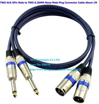TWO Microphone XLR 3Pin Male Speaker Jack to Two 6.35MM Mono Male Plug Connector MIC Cable About 1Meter/Free Shipping /1pcs
TWO Microphone XLR 3Pin Male Speaker Jack to Two 6.35MM Mono Male Plug Connector MIC Cable About 1Meter/Free Shipping /1pcs