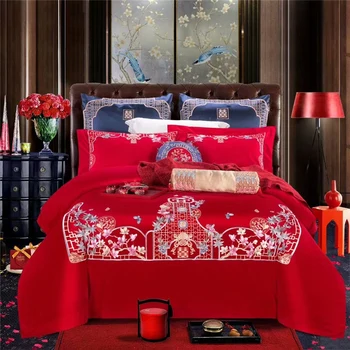 Luxury Egypt Cotton Jacquard Chinese Wedding Bedding set Embroidery Duvet Cover Bed Sheet Pillowcases Queen King size 4/6/8pcs
Luxury Egypt Cotton Jacquard Chinese Wedding Bedding set Embroidery Duvet Cover Bed Sheet Pillowcases Queen King size 4/6/8pcs