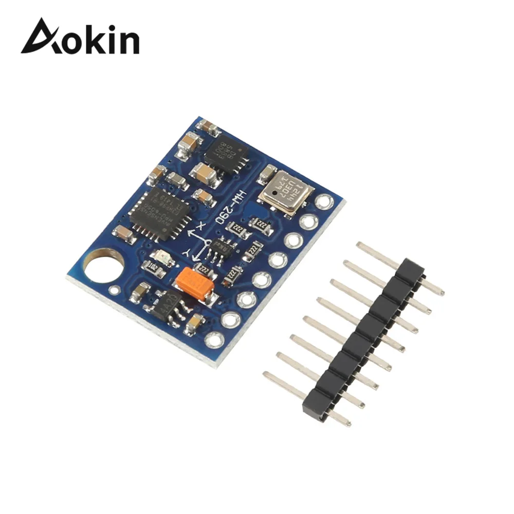 Aokin GY-87 10DOF Module MPU6050 HMC5883L BMP180 GY87 Sensor Module GY87 Diy kit For Arduino
Aokin GY-87 10DOF Module MPU6050 HMC5883L BMP180 GY87 Sensor Module GY87 Diy kit For Arduino