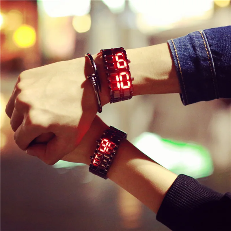 fashion casual couple bracelet watch korean style men women digital wristwatches creative LED light electronic male female clock
fashion casual couple bracelet watch korean style men women digital wristwatches creative LED light electronic male female clock