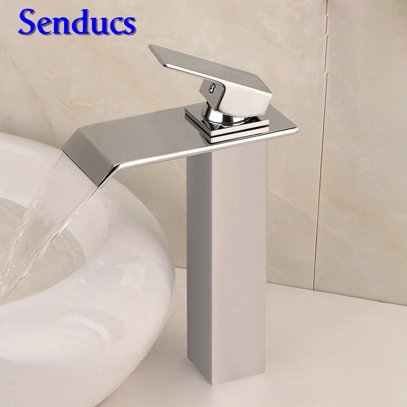 Free shipping senducs chrome bathroom waterfall faucet with single handle solid brass bathroom basin sink waterfall mixer tap
Free shipping senducs chrome bathroom waterfall faucet with single handle solid brass bathroom basin sink waterfall mixer tap