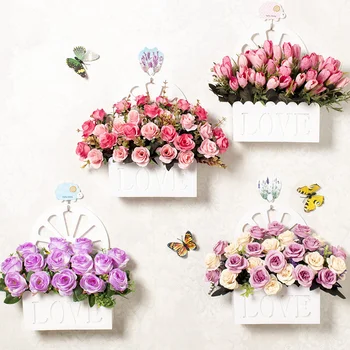 1set artificial flowers with wall hanging baskets Bouquet For Home Party Gift Room Indoor Wall mount desktop decoration
1set artificial flowers with wall hanging baskets Bouquet For Home Party Gift Room Indoor Wall mount desktop decoration
