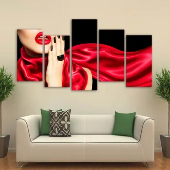 ArtSailing Large 5 Panel Canvas Art Sexy Woman Lip Paintings for Living Room Wall Decor Poster Decorative Pictures NY-7717C
ArtSailing Large 5 Panel Canvas Art Sexy Woman Lip Paintings for Living Room Wall Decor Poster Decorative Pictures NY-7717C