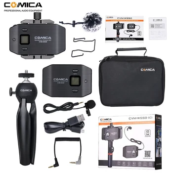 Comica CVM-WS50(C) 6 Channels Wireless Smartphone Lavalier Lapel Microphone System for iPhone Samsung Huawei Mobile Phone/Camera
Comica CVM-WS50(C) 6 Channels Wireless Smartphone Lavalier Lapel Microphone System for iPhone Samsung Huawei Mobile Phone/Camera