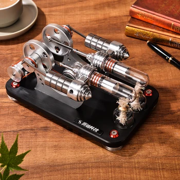 Startable Stirling engine model Stirling generator micro engine external combustion engine M14-03-S
Startable Stirling engine model Stirling generator micro engine external combustion engine M14-03-S
