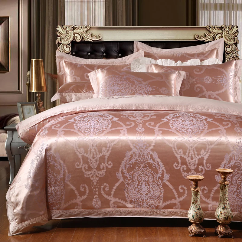 KELUO Luxury Satin Wedding jacquard mulberry silk bedding 100%cotton Embroideredincluding duvet cover bed sheet pillowcase
KELUO Luxury Satin Wedding jacquard mulberry silk bedding 100%cotton Embroideredincluding duvet cover bed sheet pillowcase