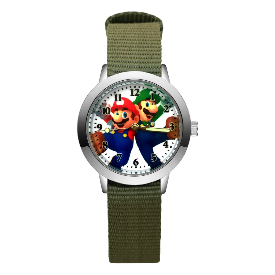 Cartoon Cute pretty Mario Style Children's Watches Kids Student Girls Boys Quartz Nylon strap Wrist Watch JA147
Cartoon Cute pretty Mario Style Children's Watches Kids Student Girls Boys Quartz Nylon strap Wrist Watch JA147