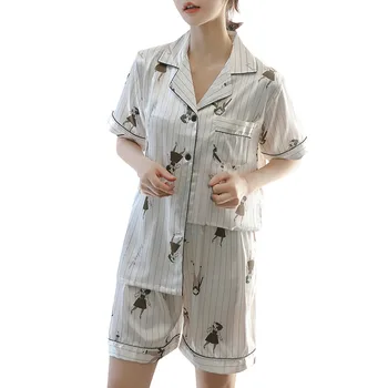 Female Sexy underwear women sheer lace bandage Women Simulation Silk Printing Pattern Pajamas Sleepwear Nightwear Set D300415
Female Sexy underwear women sheer lace bandage Women Simulation Silk Printing Pattern Pajamas Sleepwear Nightwear Set D300415
