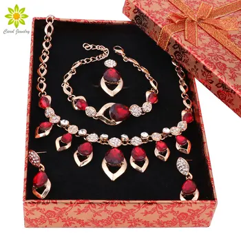 Jewelry Sets For Women Wedding Accessories Fine African Beads Party Gold Color Crystal Necklace Earrings 8colors+Gift Boxes
Jewelry Sets For Women Wedding Accessories Fine African Beads Party Gold Color Crystal Necklace Earrings 8colors+Gift Boxes