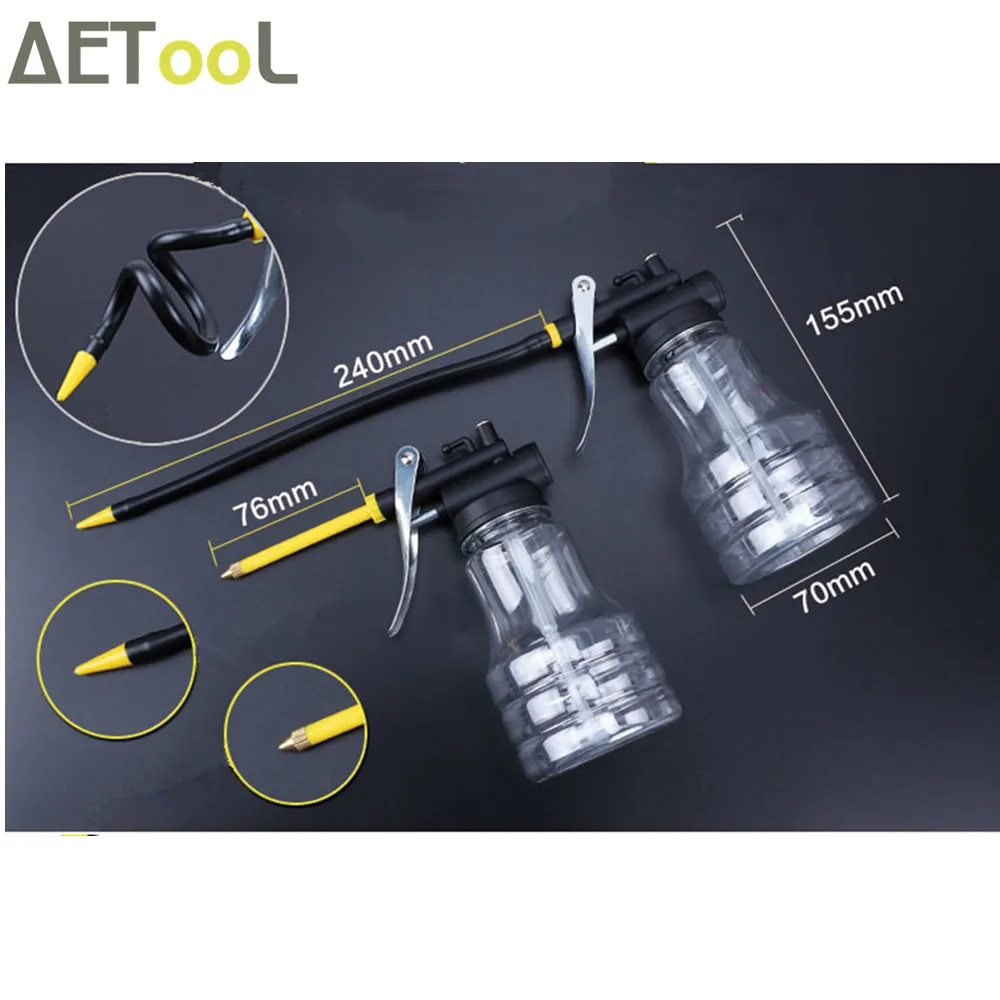 

AETOOL Brand HVLP Oiler Pump Hose Machine Oil Pot Grease Spray Gun Paint Cans Repair Hand Tool High Pressure Lubricator Airbrush