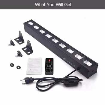 Black Lights, UV LED Bar, 9LEDs x 3W Ultraviolet Light with Dimmable for Glow Parties, Halloween and Christmas Party, ST116
Black Lights, UV LED Bar, 9LEDs x 3W Ultraviolet Light with Dimmable for Glow Parties, Halloween and Christmas Party, ST116