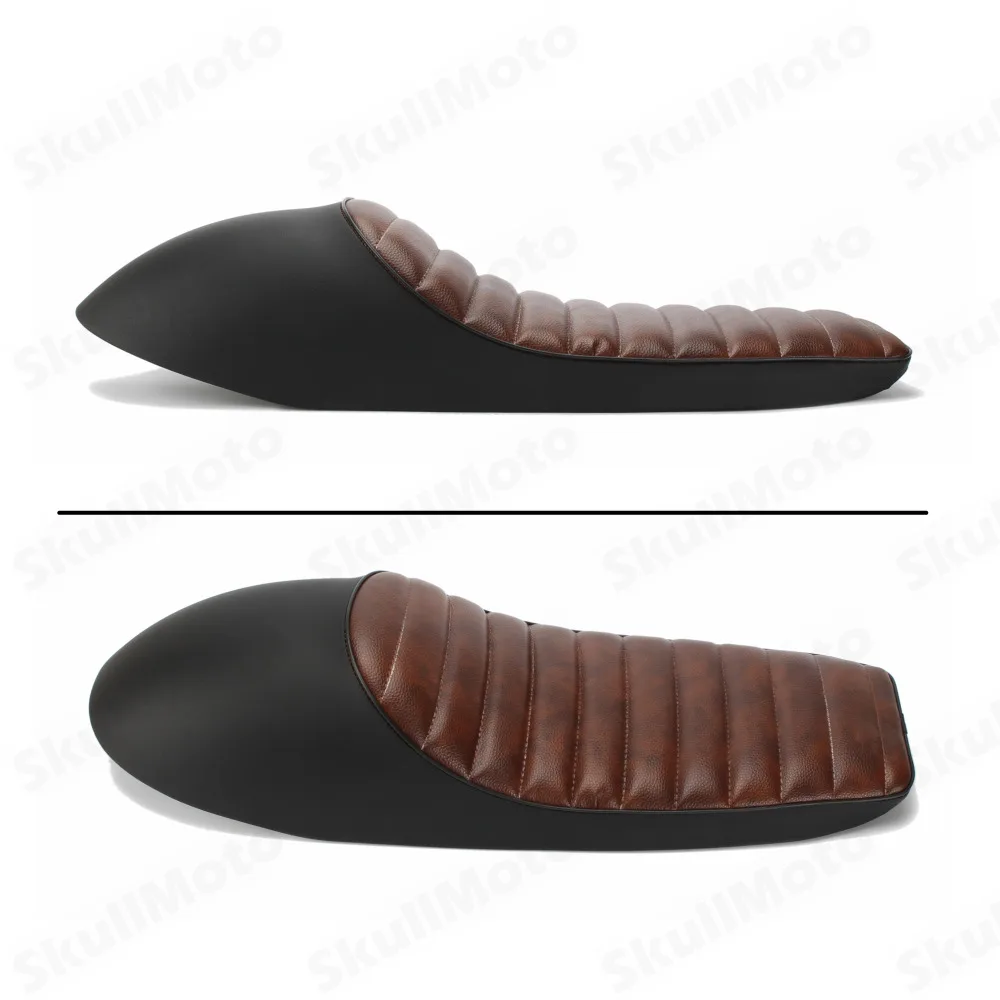 24 1/2" New Black With Brown Hump Motorcycle Refit Cushion Saddle Cafe Racer Vintage Seat For Honda CB 400 550 750 Custom
24 1/2" New Black With Brown Hump Motorcycle Refit Cushion Saddle Cafe Racer Vintage Seat For Honda CB 400 550 750 Custom