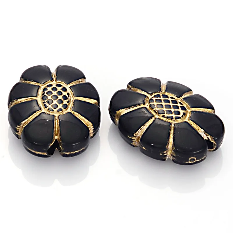 100 Pcs/Lot 6x15x20MM Acrylic Antique Design Spacer Beads Oval Flower Pattern With Gold Lined For Diy Jewelry Making Accessories
100 Pcs/Lot 6x15x20MM Acrylic Antique Design Spacer Beads Oval Flower Pattern With Gold Lined For Diy Jewelry Making Accessories