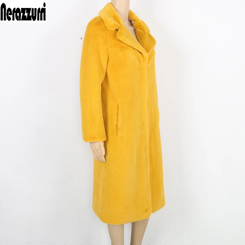 Nerazzurri winter faux fur coat women yellow gray black furry outerwear long artificial fur coats large size outwear 5xl 6xl 7xl
Nerazzurri winter faux fur coat women yellow gray black furry outerwear long artificial fur coats large size outwear 5xl 6xl 7xl