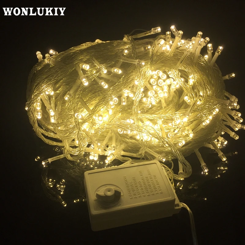 WONLUKIY String Light 100M 600 LED Garland Lighting 220V EU Party Led For Christmas Outdoor Waterproof Decoration Wedding Party
WONLUKIY String Light 100M 600 LED Garland Lighting 220V EU Party Led For Christmas Outdoor Waterproof Decoration Wedding Party
