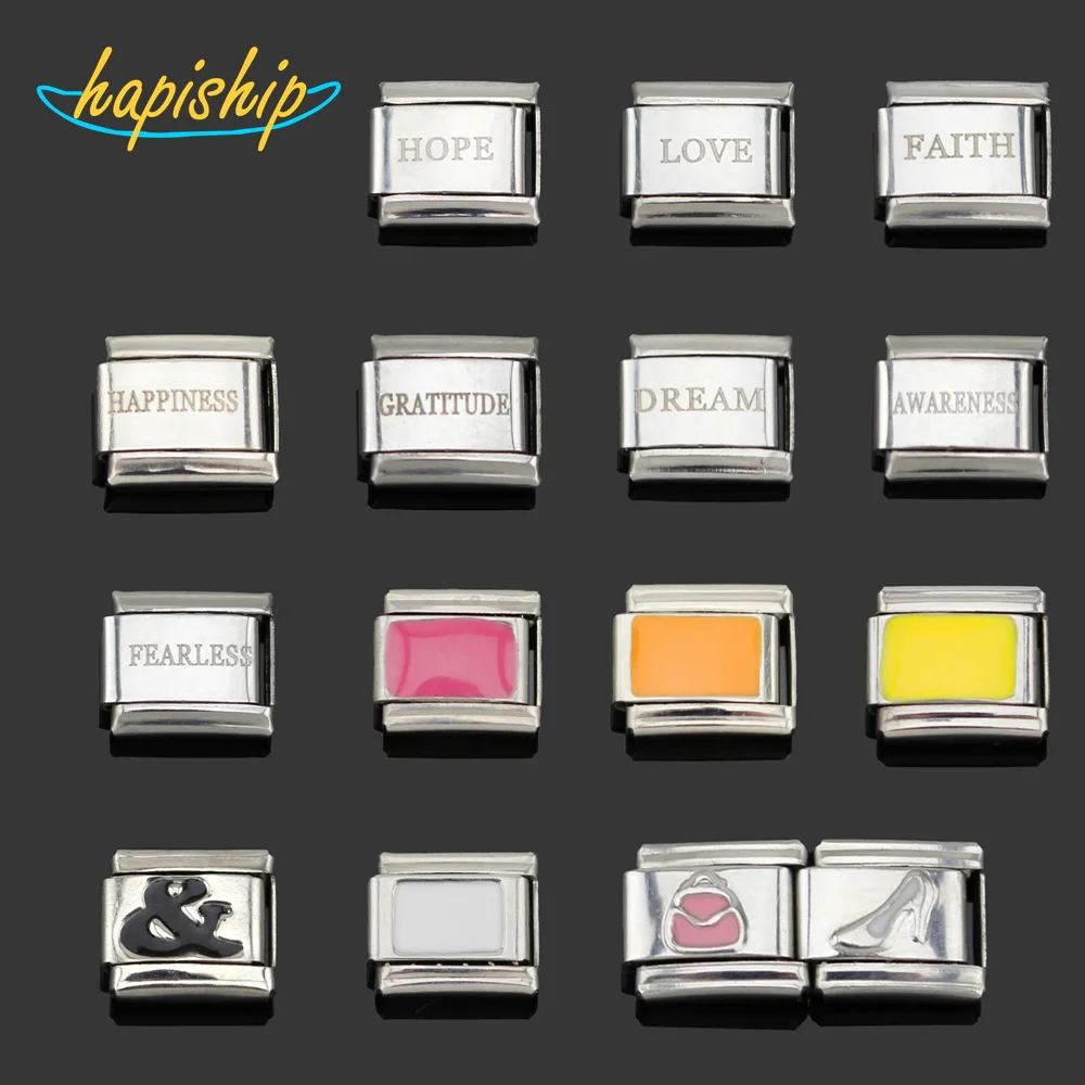 Hapiship Original Daisy Orange White Love Faith Hope Dream Letter Charm Fit 9mm Bracelet Stainless Steel Jewelry Making DJ002
Hapiship Original Daisy Orange White Love Faith Hope Dream Letter Charm Fit 9mm Bracelet Stainless Steel Jewelry Making DJ002