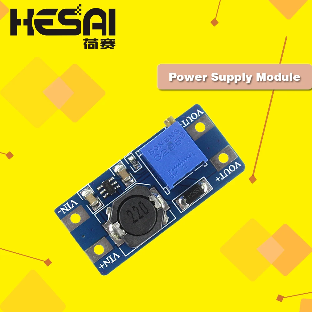 MT3608 DC-DC Step Up Converter Booster Power Supply Module Boost Step-up Board MAX output 28V 2A for arduino
MT3608 DC-DC Step Up Converter Booster Power Supply Module Boost Step-up Board MAX output 28V 2A for arduino