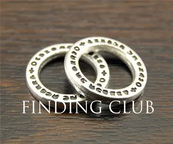 30pcs Antique Tibetan Silver Hammered Ring Circle Charms Connector 20mm DIY Metal Jewelry Findings A1141 
30pcs Antique Tibetan Silver Hammered Ring Circle Charms Connector 20mm DIY Metal Jewelry Findings A1141
