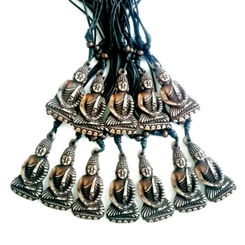 12pcs Fashion Vintage Necklace Imitation Yak Bone Archaize Buddha Charm Pendant Necklace 17-33'' Adjustable Wax Cord
12pcs Fashion Vintage Necklace Imitation Yak Bone Archaize Buddha Charm Pendant Necklace 17-33'' Adjustable Wax Cord